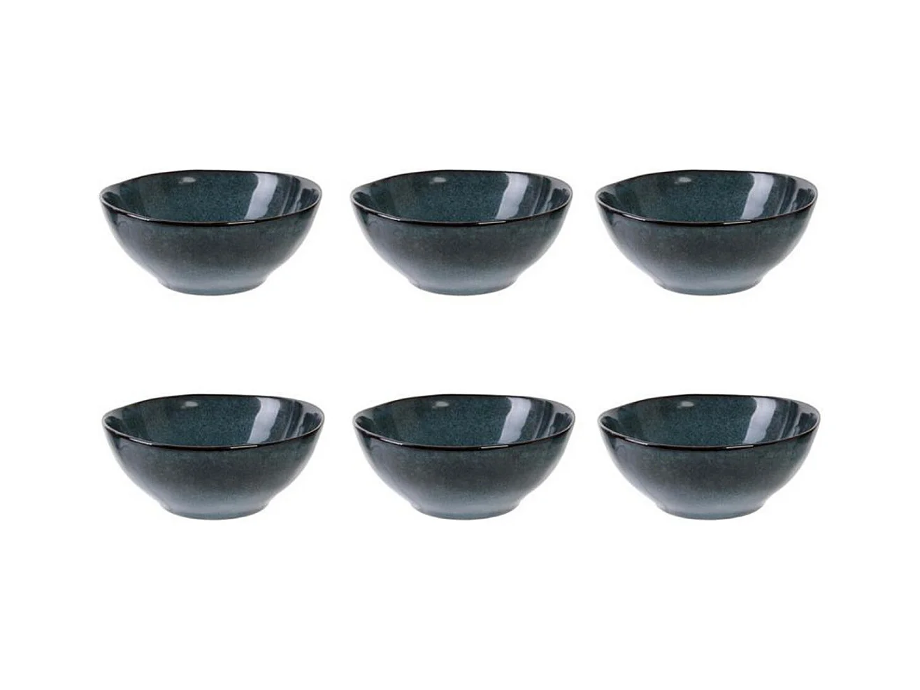 Lot de 6 Coupelles Design "Au Grès du Temps" 35cl Bleu