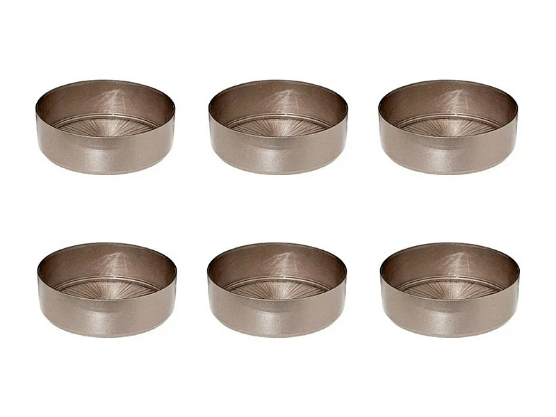 Lot de 6 Coupelles en Verre "Astra" 15cm Champagne