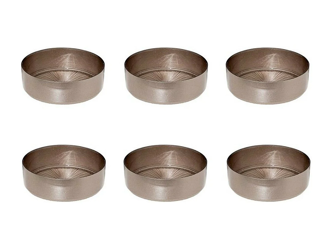 Lot de 6 Coupelles en Verre "Astra" 15cm Champagne