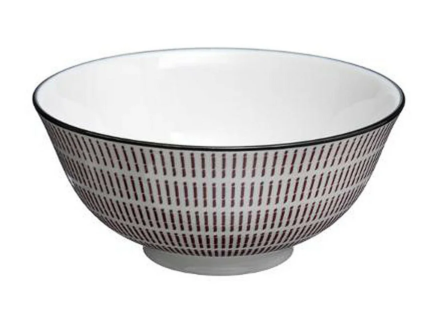 Lot de 6 Bols Porcelaine "Lunis" 15cm Rouge