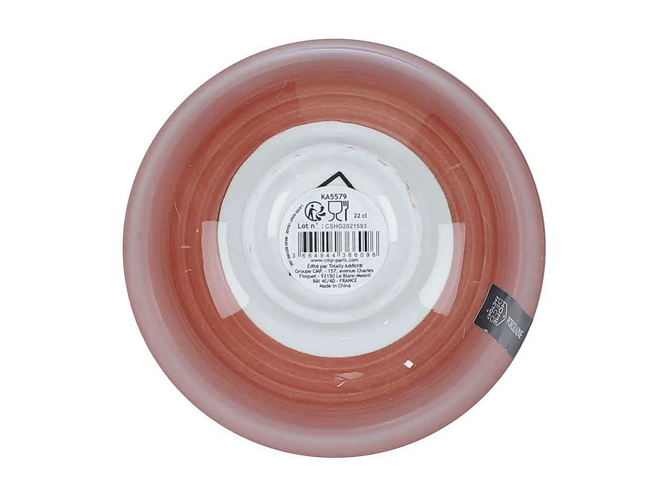 Coupelle en Céramique "Mandala" 22cl Orange