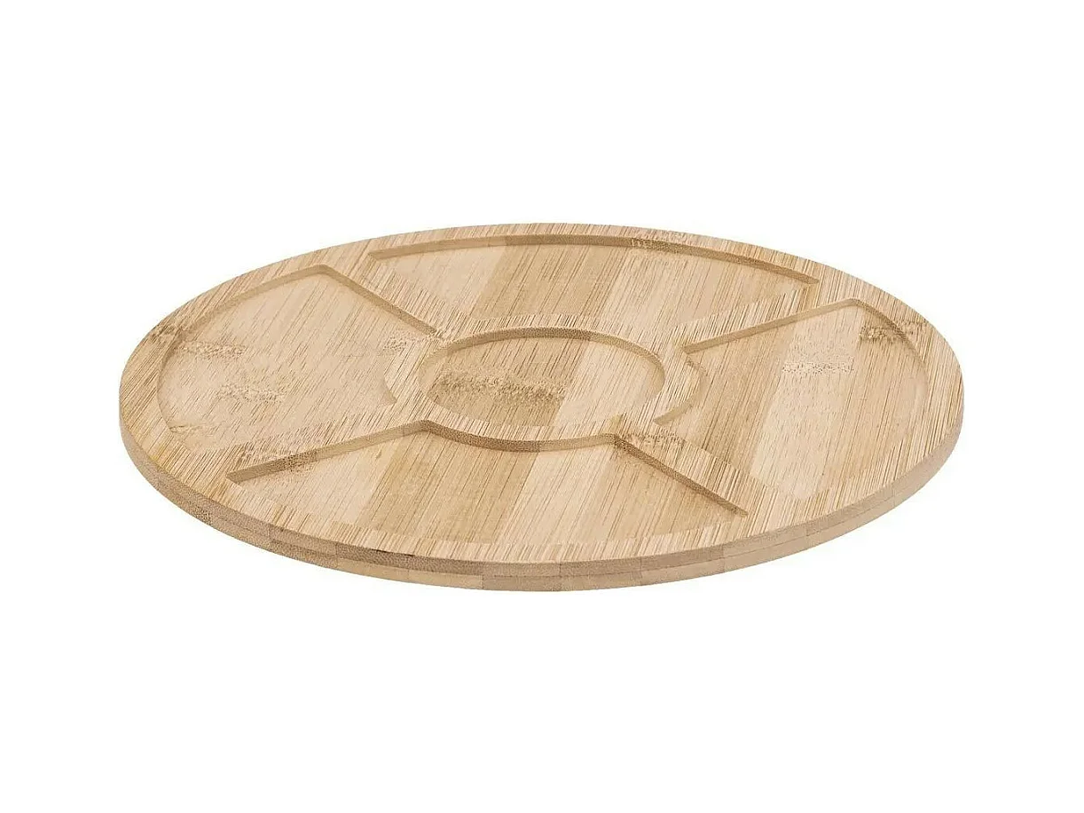 Set Apéritif 6 Pièces "Bambou" 27cm Blanc