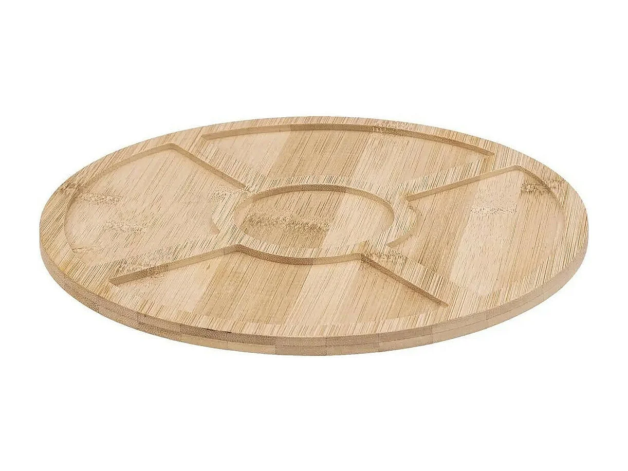 Set Apéritif 6 Pièces "Bambou" 27cm Blanc