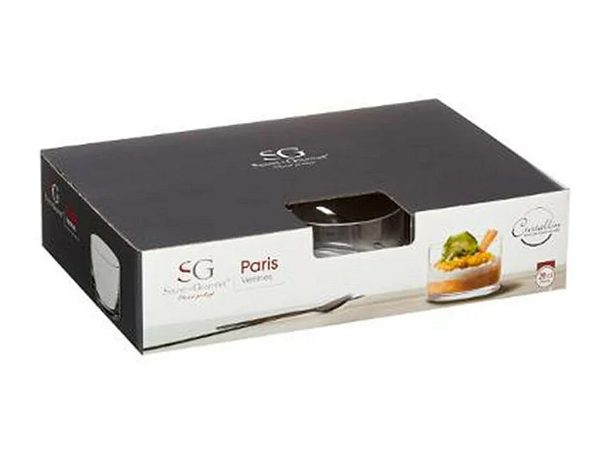 Lot de 6 Verrines Droites "Paris" 28cl Transparent