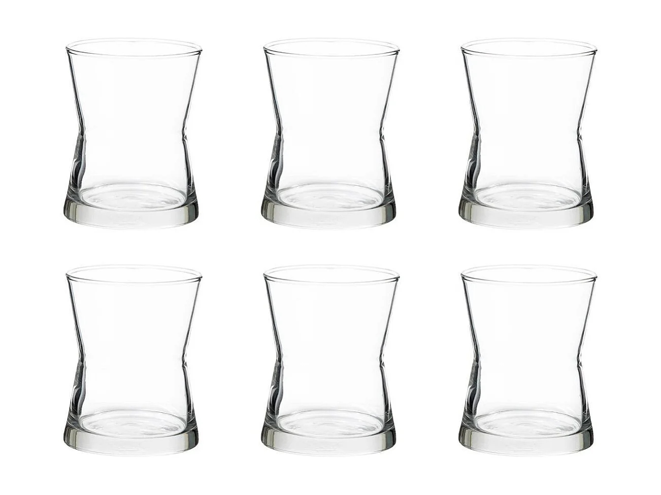 Lot de 6 Verrines en Verre "Derin" 13cl Transparent