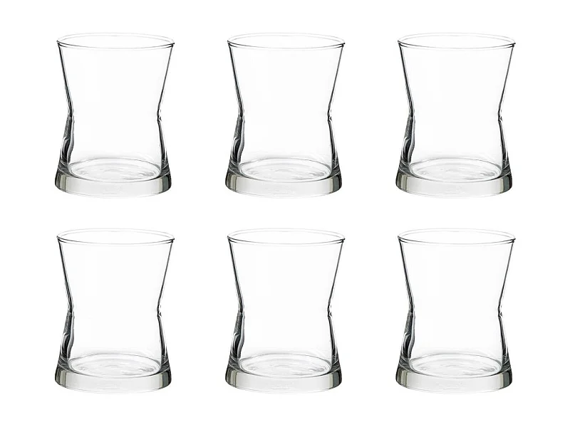 Lot de 6 Verrines en Verre "Derin" 13cl Transparent