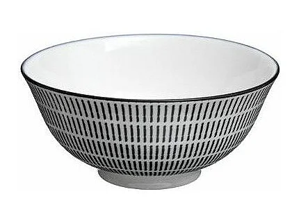 Lot de 6 Bols Porcelaine "Lunis" 15cm Noir