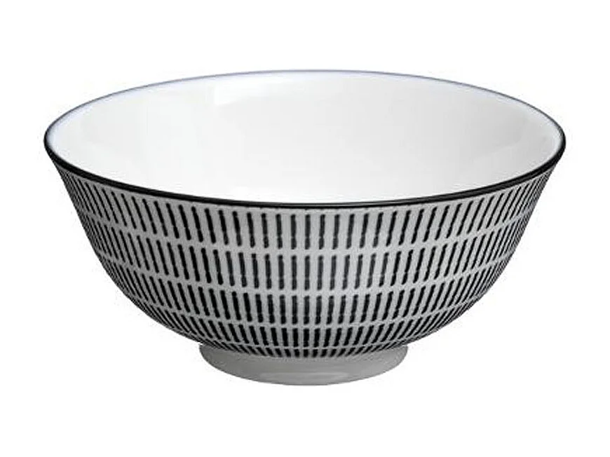 Lot de 6 Bols Porcelaine "Lunis" 15cm Noir