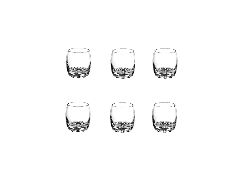 Lot de 6 Verrines en Verre "Sylvana" 8cl Transparent
