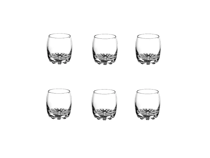 Lot de 6 Verrines en Verre "Sylvana" 8cl Transparent