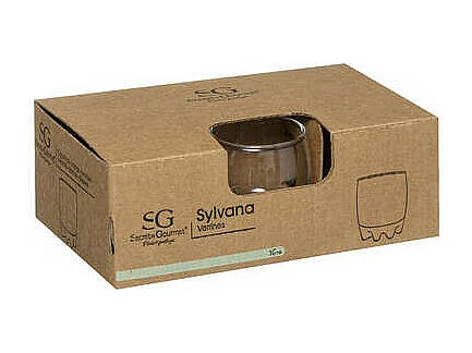 Lot de 6 Verrines en Verre "Sylvana" 8cl Transparent