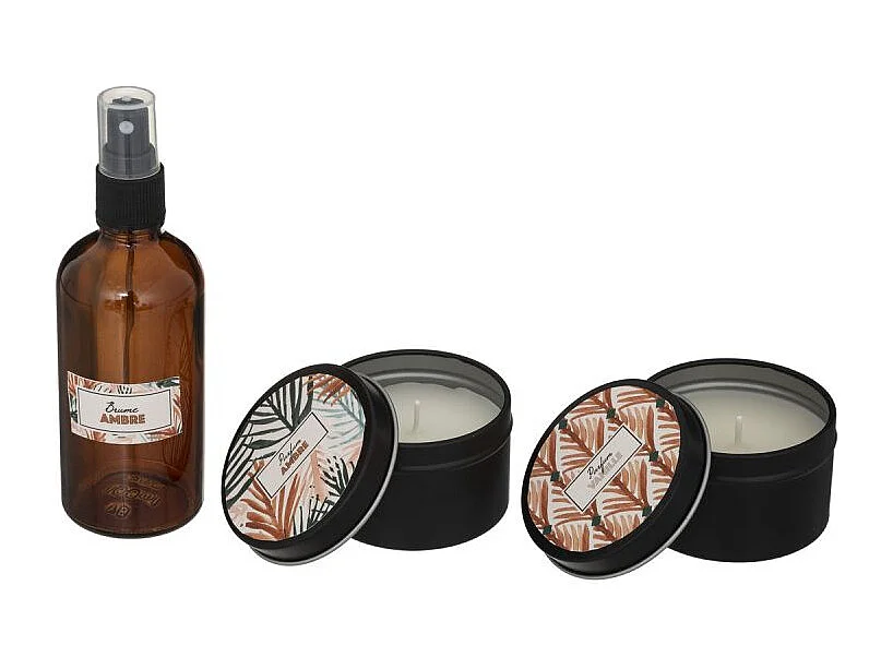 Coffret Parfumé "Alicante" 14cm Ambre