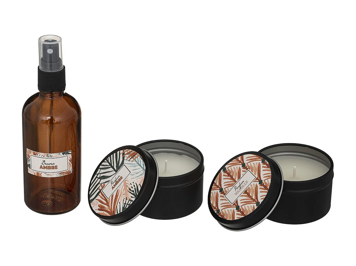 Coffret Parfumé "Alicante" 14cm Ambre