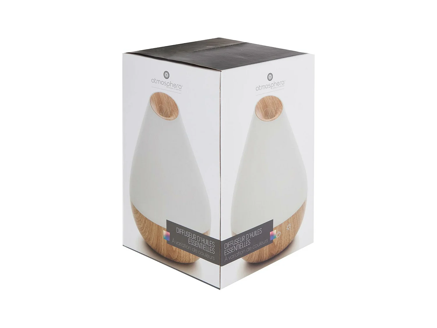 Diffuseur d'Huiles Essentielles LED "Arlie" 22cm Blanc