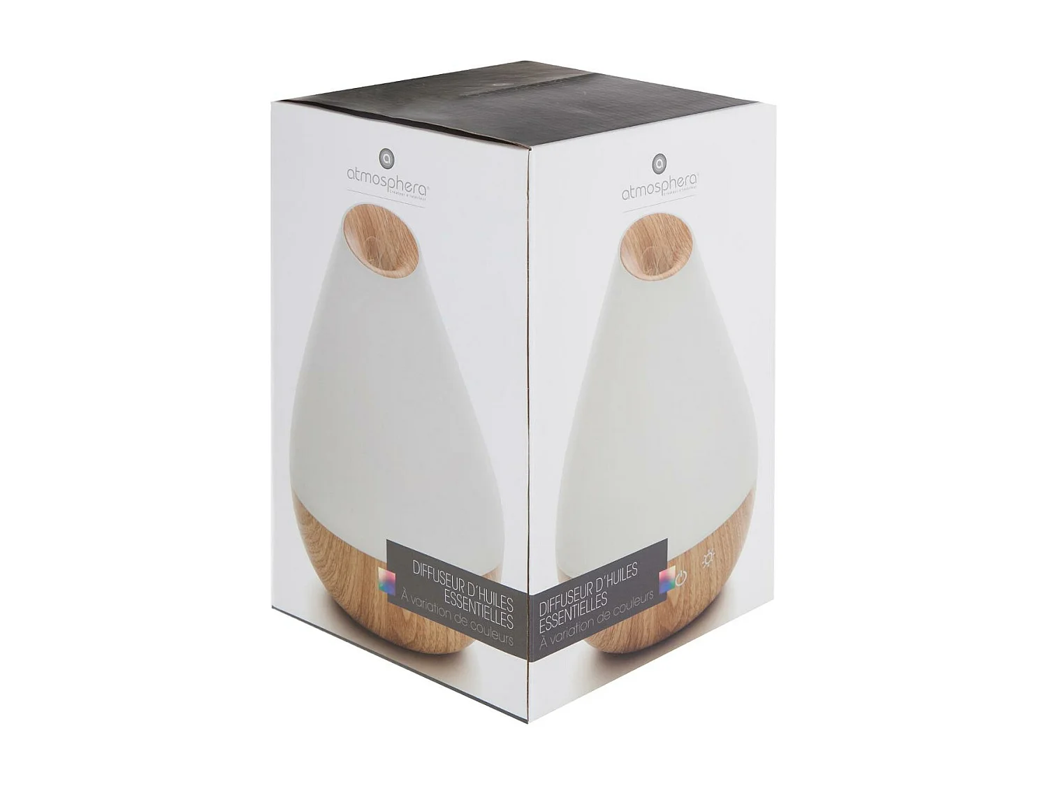 Diffuseur d'Huiles Essentielles LED "Arlie" 22cm Blanc