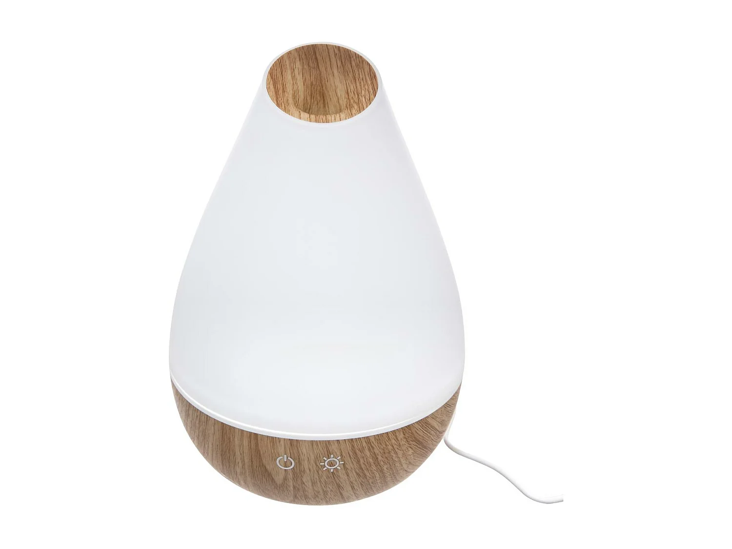 Diffuseur d'Huiles Essentielles LED "Arlie" 22cm Blanc