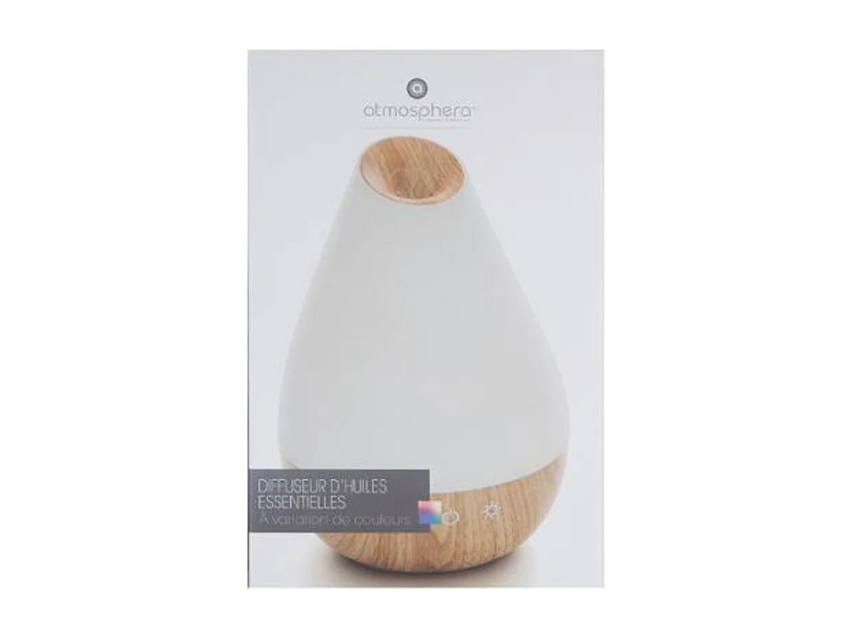 Diffuseur d'Huiles Essentielles LED "Arlie" 22cm Blanc