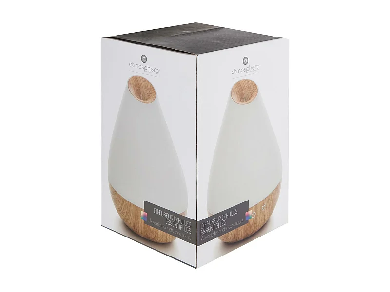 Diffuseur d'Huiles Essentielles LED "Arlie" 22cm Blanc