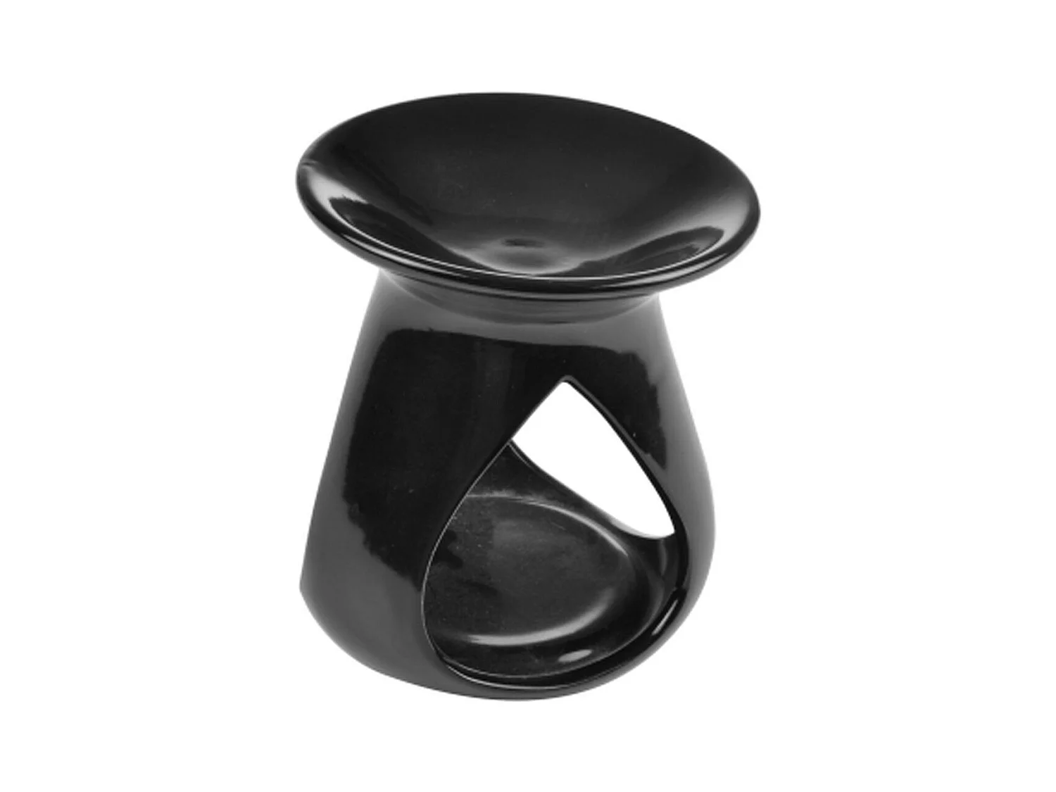 Brûle Parfum en Céramique "Triptyque" 10cm Noir