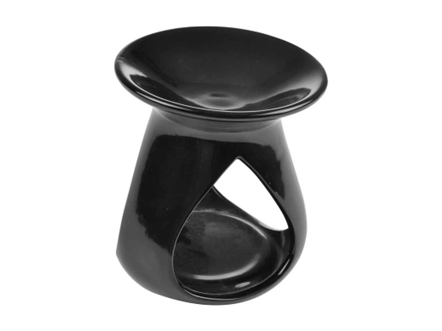 Brûle Parfum en Céramique "Triptyque" 10cm Noir