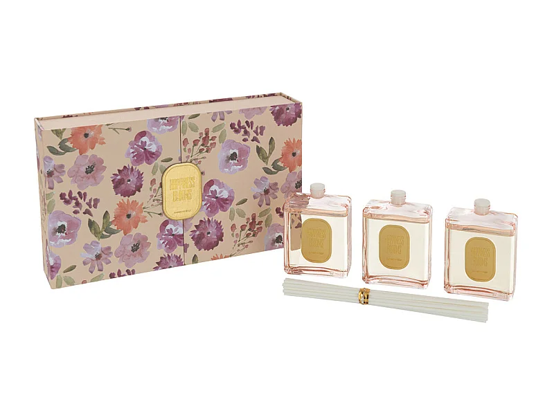 Coffret 3 Diffuseurs de Parfum "Happiness Blooms" 22cm Rainbow Reef
