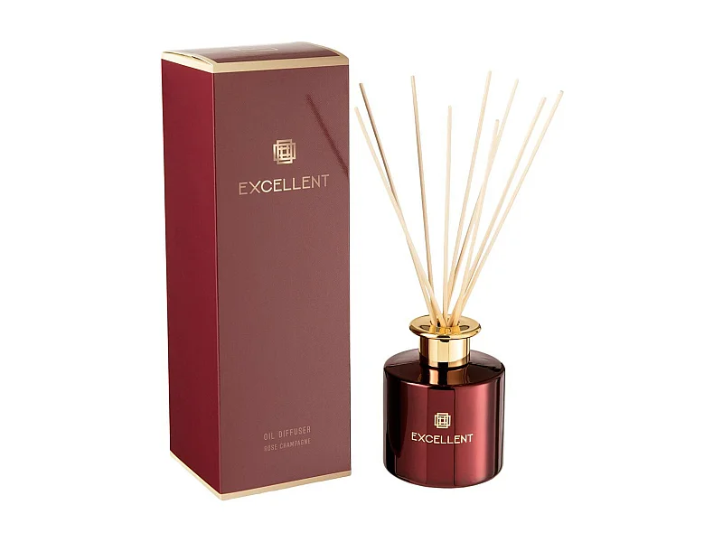 Huile Parfumée "Excellent" 27cm Rose Champagne Rouge