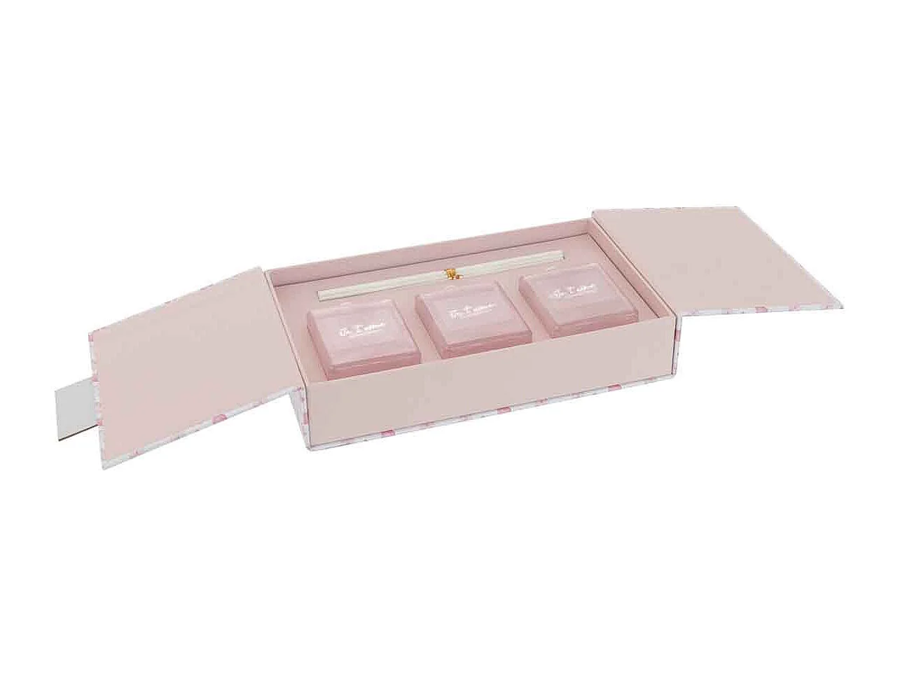 Coffret 3 Huiles Parfumées "Je t'Aime" 16cm Mimosa & Rose