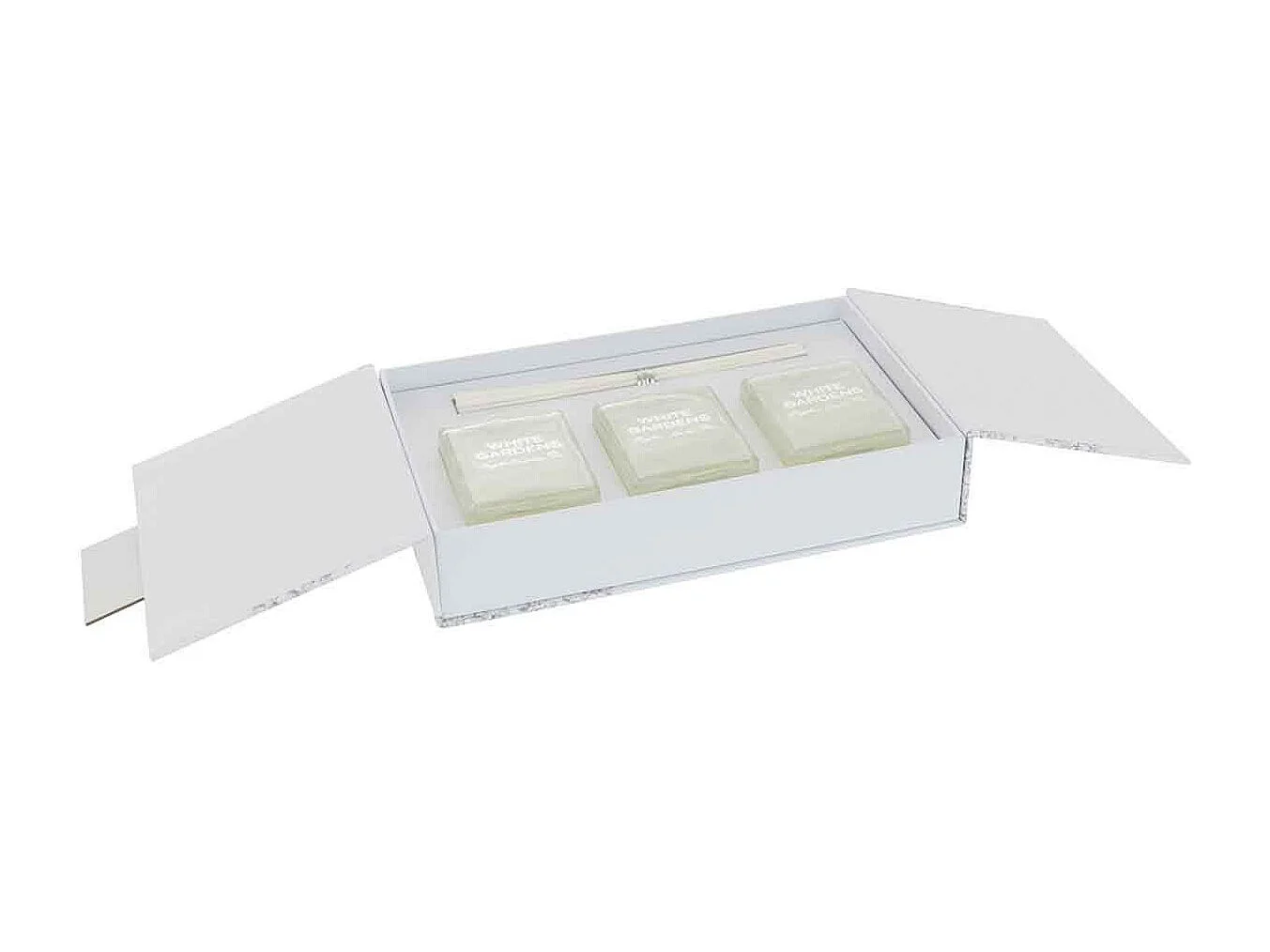 Coffret 3 Huiles Parfumées "White Gardens" 22cm Sapphire Amber Tea