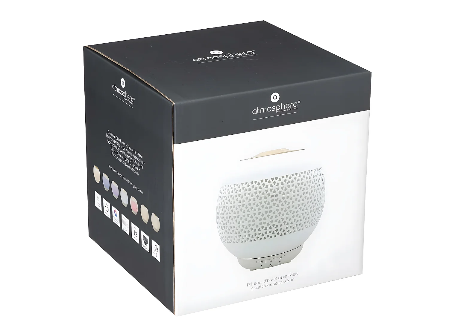 Diffuseur d'Huiles Essentielles "Generiq" 250ml Blanc