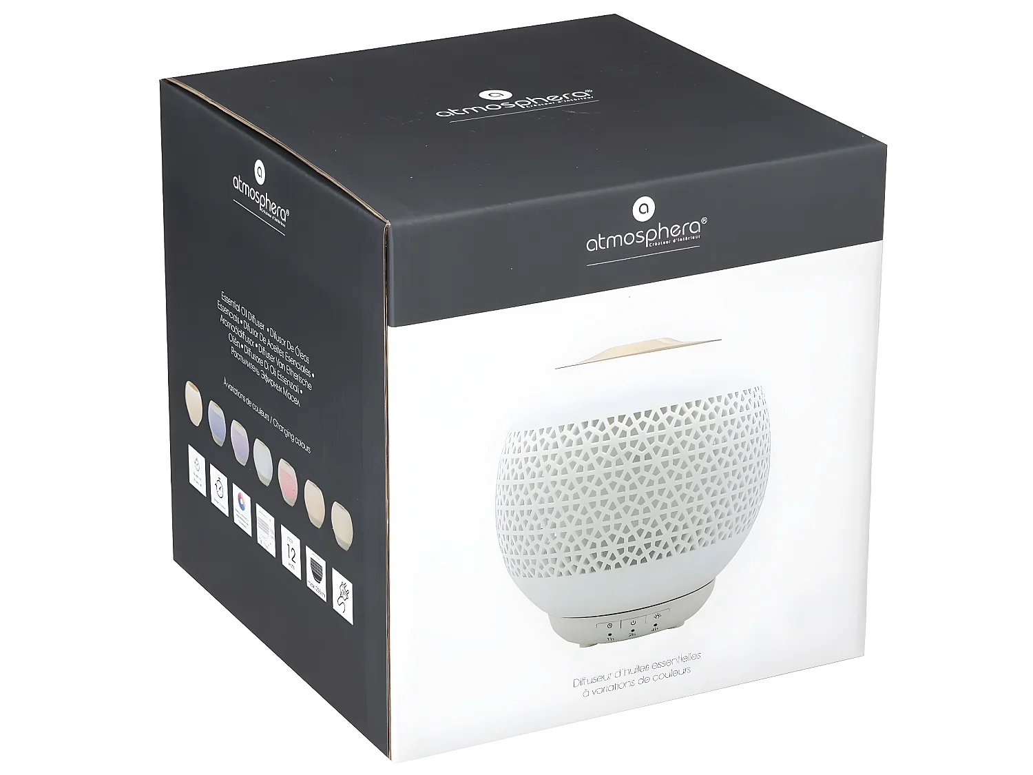 Diffuseur d'Huiles Essentielles "Generiq" 250ml Blanc