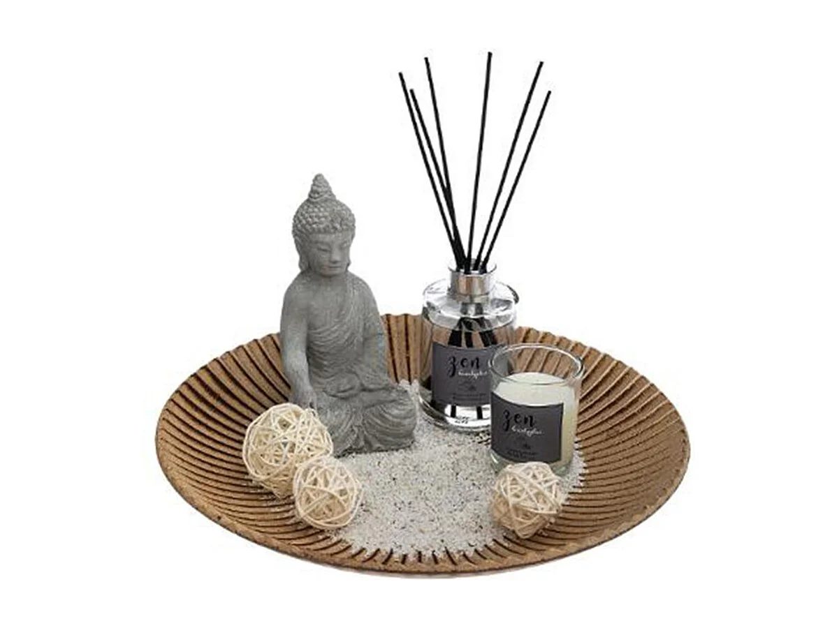 Coffret Senteur Zen "Faty" 32cm Eucalyptus