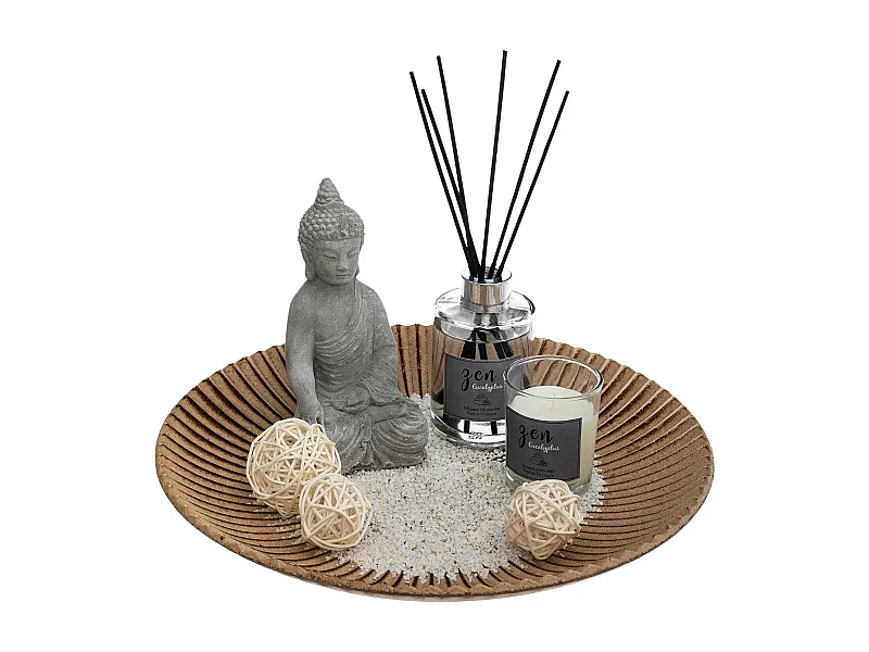 Coffret Senteur Zen "Faty" 32cm Eucalyptus