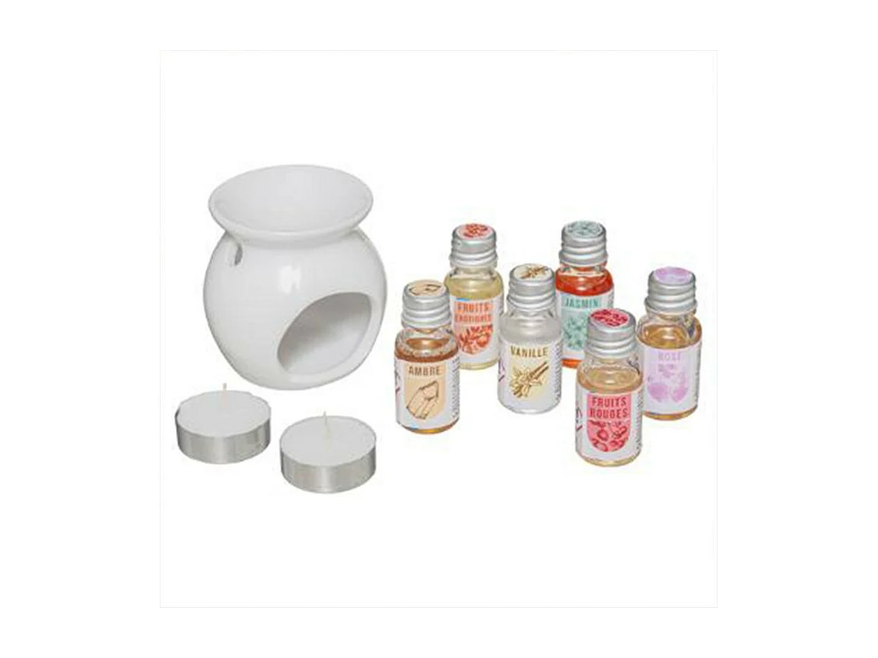 Coffret Senteur Parfumé 10 Pièces "Bois" 15cm Beige