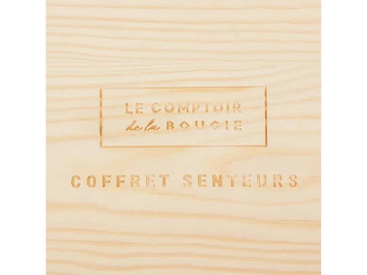 Coffret Senteur Parfumé 10 Pièces "Bois" 15cm Beige