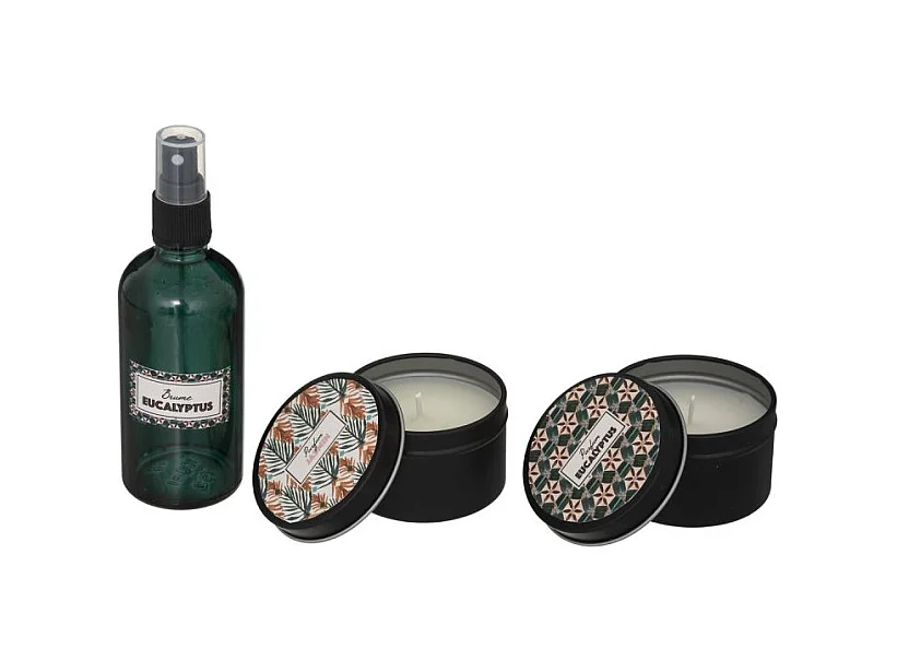 Coffret Parfumé "Alicante" 14cm Eucalyptus