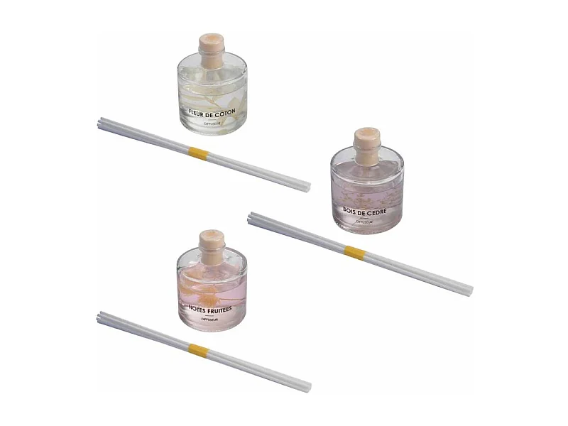 Lot de 3 Diffuseurs de Parfum "Botanica" 100ml Multicolore