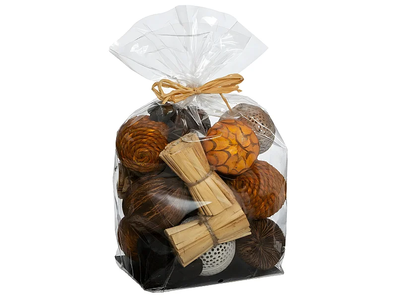 Sachet Boules Déco "Safari" 30cm Multicolore