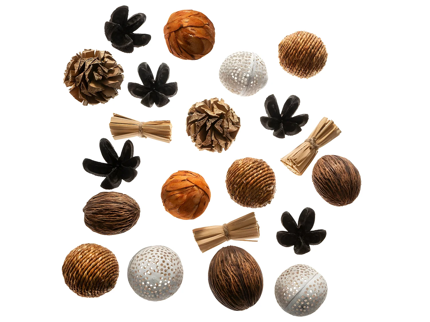 Sachet Boules Déco "Safari" 30cm Multicolore