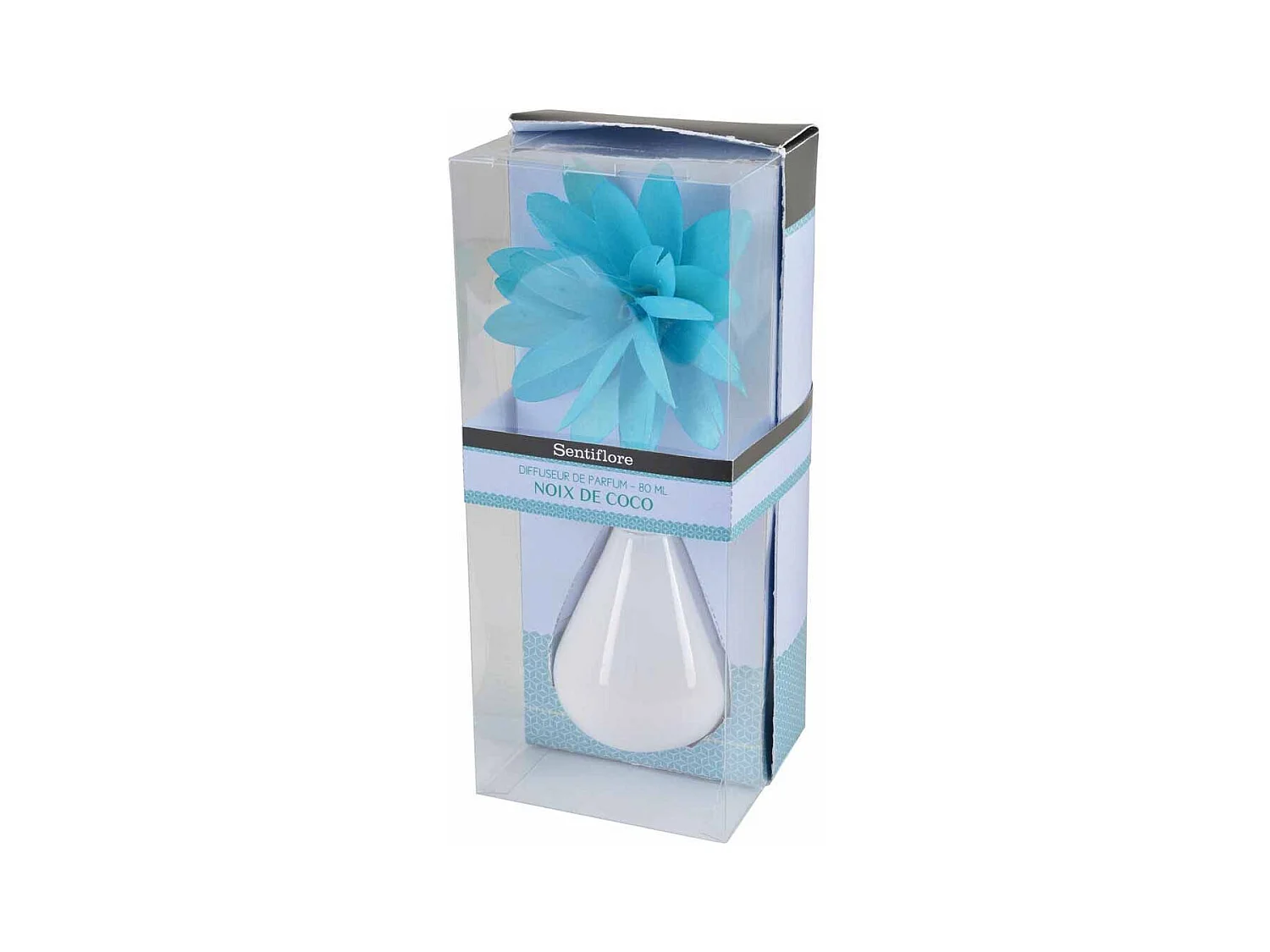 Diffuseur de Parfum "Tige Fleur" 80ml Noix de Coco