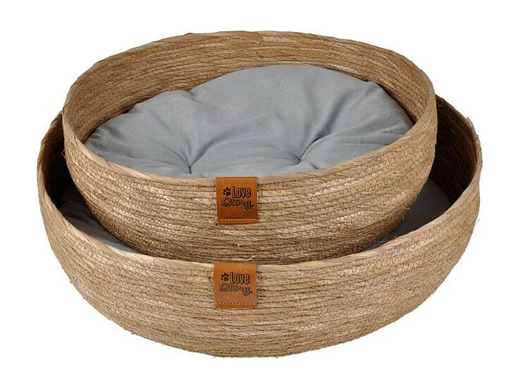Lot de 2 Paniers pour Chien & Chat "Nomade" 50cm Naturel