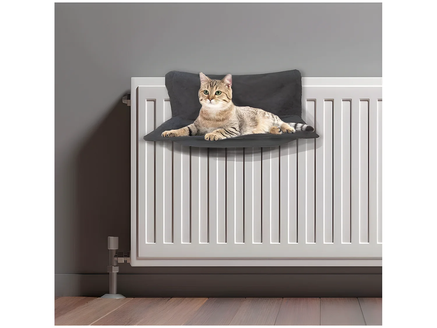 Hamac pour Chat "Radiateur" 45cm Anthracite