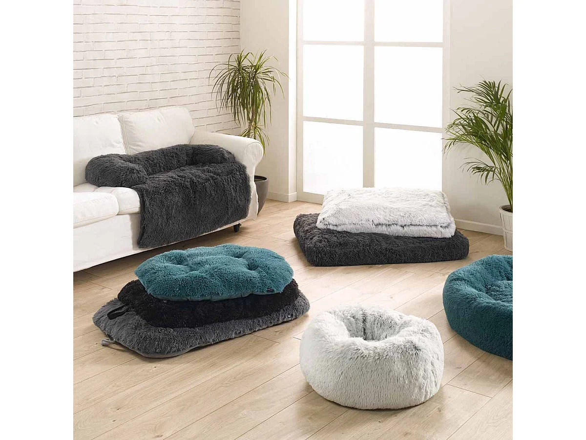 Coussin pour Chien & Chat "Fluffy" 75cm Émeraude