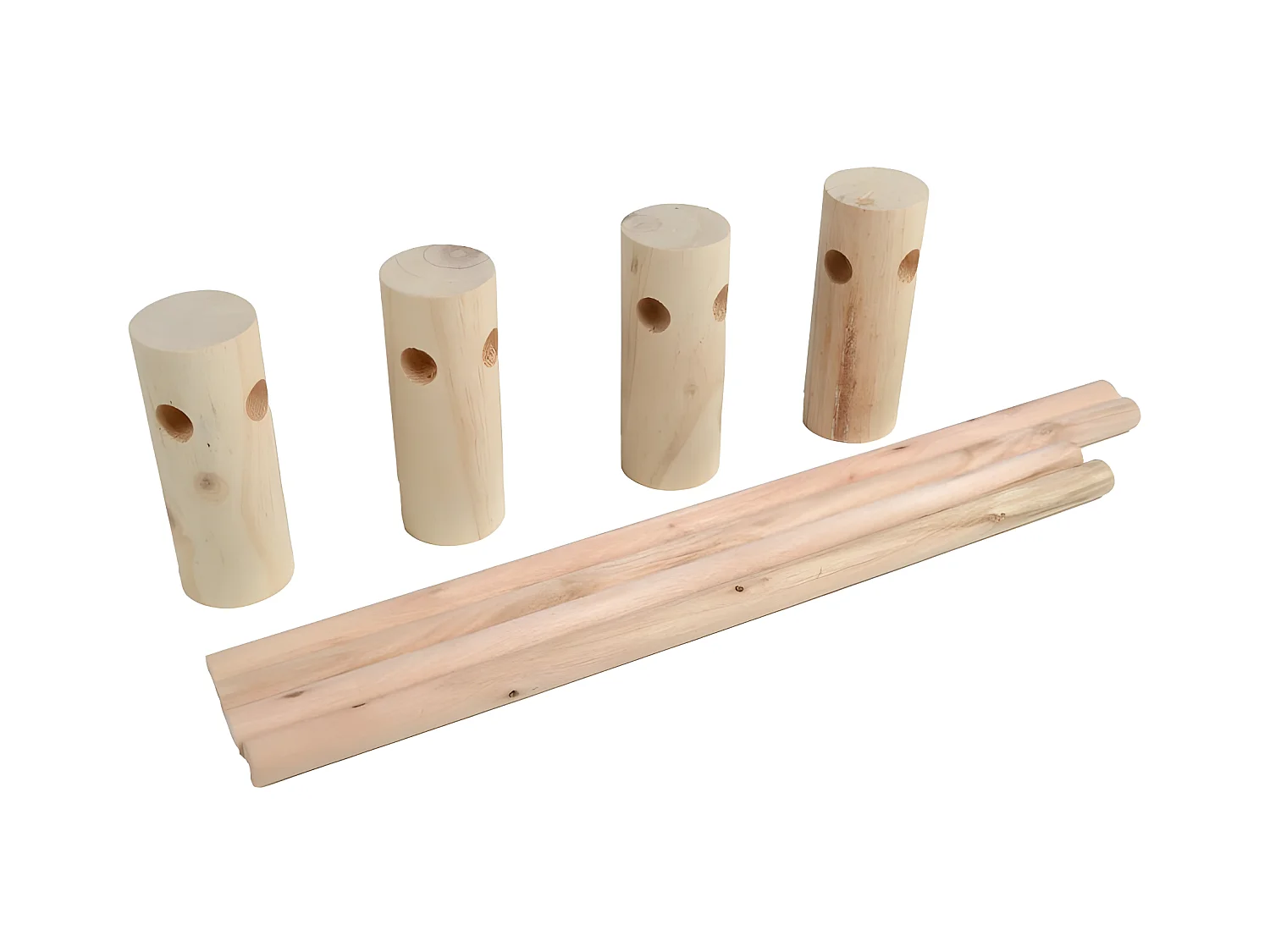 Lit Hamac pour Chat en Bois "Boho" 53cm Rose