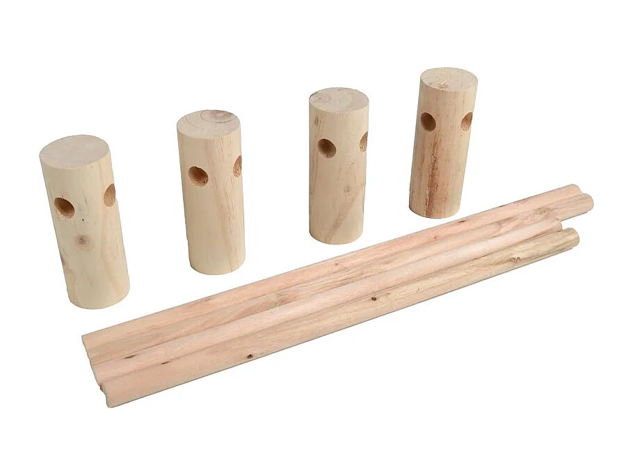 Lit Hamac pour Chat en Bois "Boho" 53cm Rose