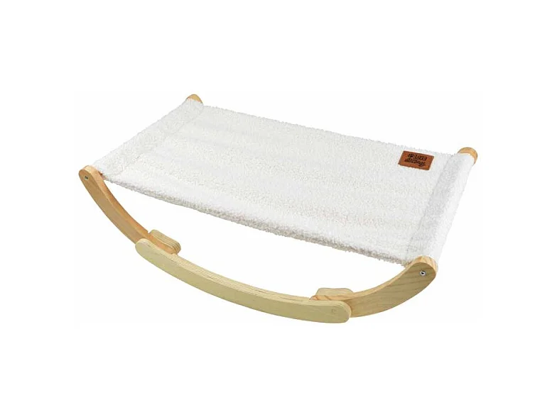 Hamac à Bascule pour Chat "Wooly" 59cm Écru