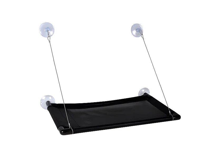 Hamac de Fenêtre pour Chat "Confort" 66cm Noir