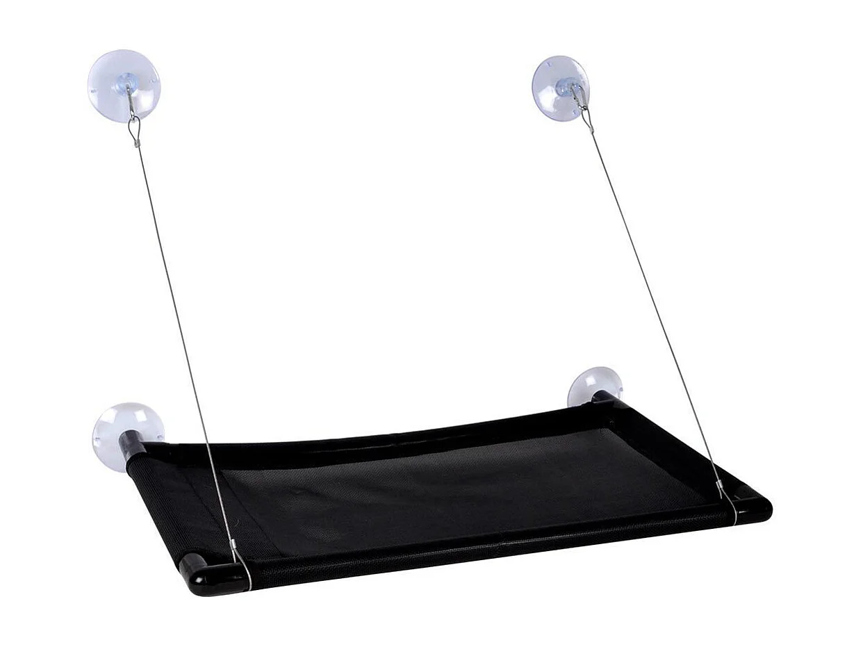 Hamac de Fenêtre pour Chat "Confort" 66cm Noir