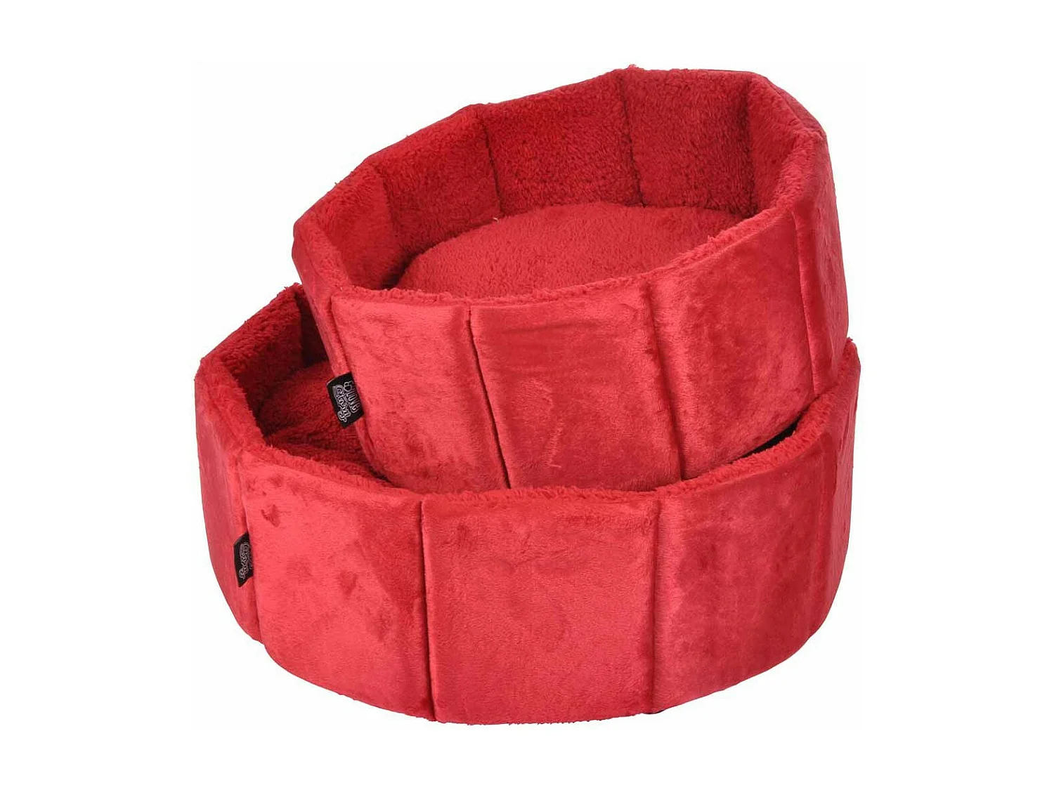 Lot de 2 Paniers pour Chat "Sweet Cat" 48cm Rouge
