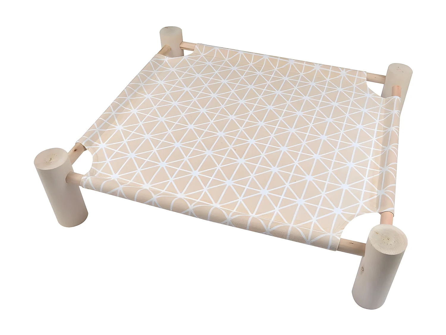 Lit Hamac pour Chat en Bois "Boho" 53cm Naturel