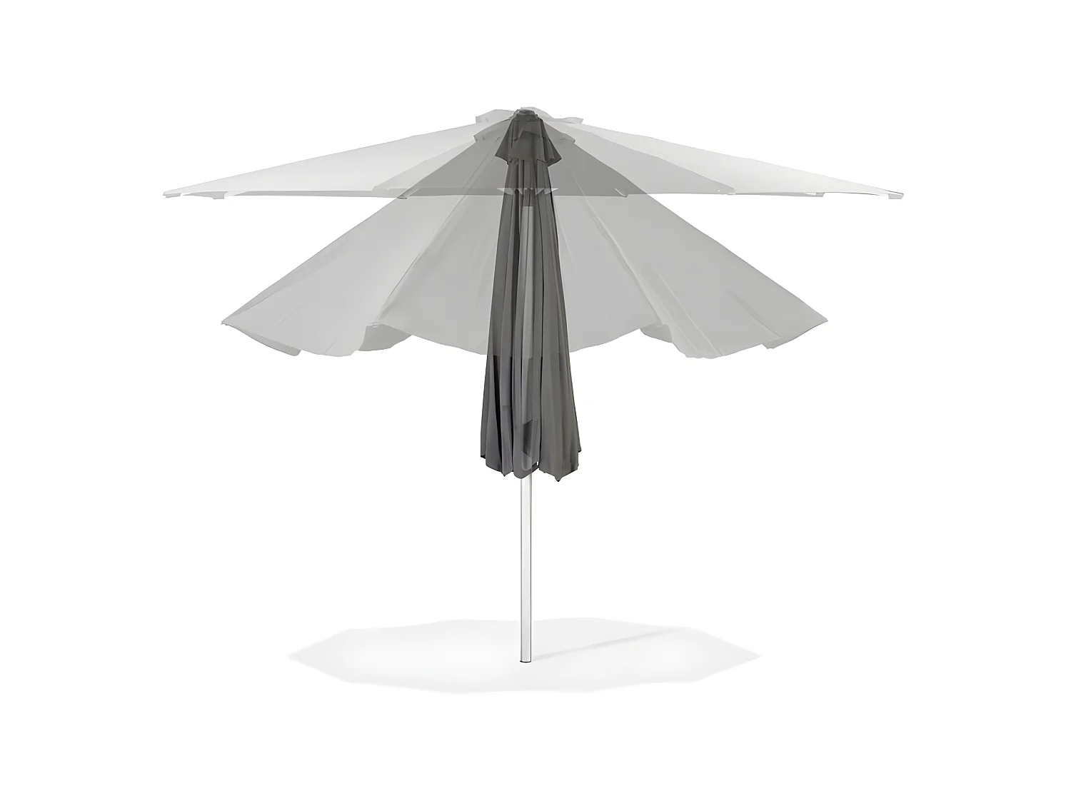 Parasol Design "Split" 300cm Gris Foncé